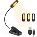 Lampe de lecture pour livre, liseuse led rechargeable, 3 modes de luminosit� x 3 couleurs (blanc / chaud ...