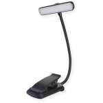 [jamais utilis�] lampe de lecture avec pince, lampe de livre led � clipser, luminosit� r�glable en continu, ...