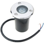 Lampe led encastrable 1w 12v dc ip67, �tanche, haute puissance, en verre tremp�, pour jardin ext�rieur, ...