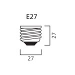 Ampoule led toledo retro a60 - e27 - 7 watts 806 lumens - sylvania
