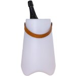 Lampe led seau � champagne 25x25x37, 5 cm blanc