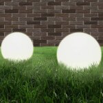 Lampe  led sous forme de boule 2 pcs sphrique 40 cm pmma