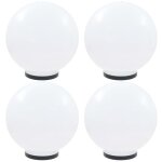 Lampes � led sous forme de boule 4 pcs sph�rique 40 cm pmma