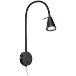 Briloner - lampe de lit led leuchten tusa, 5 w, 400 lm, ip20, noir, mtal, incl. , 1x gu10, bras flexible, ...