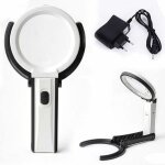 Lampe loupe de table avec 10 led portable de 90 mm  25 mm