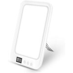 Lampe de luminoth�rapie 10000, lampe luminotherapie avec 3 couleurs et 6 niveaux de luminosit�, avec ...