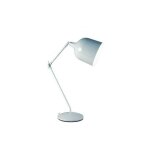 Lampe design, lampe � poser mekano lt design blanc en metal, aluminor