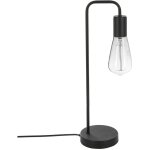 Lampe en mtal noir