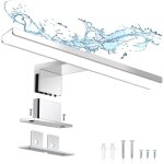 Lampe miroir led 5w 650lm ? applique salle de bain ip44 ? lumi�re blanc neutre 4000k ? 300 mm ? finition ...