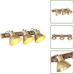 Lampe murale industrielle laiton 65x25 cm e27 - lampe murale - applique murale - lampadaire - �clairage ...