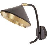 Beliani - lampe murale industrielle moderne spot projecteur abat - jour conique en m�tal cuivr� et noir ...