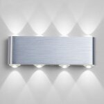 Lampe murale led, 8w moderne aluminium led applique murale interieur �clairage mural, applique murale ...