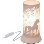 Atmosphera - lampe de nuit adorable pour enfants en forme d'unicorn rose, 20, 5 cm, avec douille e14 ...