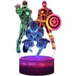 Lampe de nuit spiderman veilleuse led 3d pour enfants cadeau de no�l lampe de bureau d�coration de chambre ...