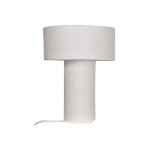 Opjet - lampe � poser en papier m�ch� blanc