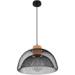 Etc - shop - lampe pendule salle � manger plafond tresse lampe suspendue treillis noir li�ge