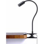Lampe � pince en aluminium, lampe de lecture led � col de cygne flexible � 360�, lampe de chevet r�glable, ...
