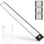 Lampe de placard 72 leds, r�glette led sans fil, veilleuse � induction rechargeable usb, lumi�re d'armoire ...