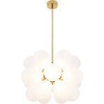 Lampe de plafond boules en cristal - lampe suspendue - jacobella blanc Lampe de plafond boules en cristal - lampe suspendue - jacobella blanc