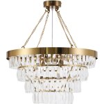 Privatefloor - lampe de plafond en cristal - lustre suspension - loraine dor