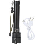 Lampe de poche dynamo � manivelle solaire rechargeable led pour randonn�e et survie