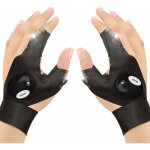 Lampe de poche gants de p�che en plein air, baladeuse de chantier? 2 gants de lampe de poche � led sans ...