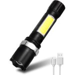 Lampe de poche led rechargeable - 600 lm - 3 modes - �tanche ipx5
