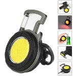 Lampe de poche led rechargeable 800lm, 4 modes, support pliable et ouvre - bouteille, mini et portable ...