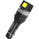 Lampe de poche rechargeable double source de lumi�re chargeur de voiture lampe lat�rale aimant marteau ...