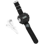 Lampe de poche usb avec montre et boussole rechargeable tanche