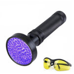 Lampe de poche uv d�tecteur d'urine pour animal domestique lumi�re noire 100 led 395nm blacklight avec ...