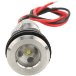 Lampe de pont encastr�e en acier inoxydable 316, �tanche ip68, 1 pouce, 12 � 24v, pour terrasse, escaliers, ...