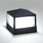 Lampe de poteau lampe pilier portail lampe d'exterieur lumiere colonne lampe villa ip65 etanche aluminium ...