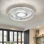 Wofi - lampe de salon, plafonnier, salon, rond, lampe de chambre, dimmable, aspect cristal, 3 niveaux ... Wofi - lampe de salon, plafonnier, salon, rond, lampe de chambre, dimmable, aspect cristal, 3 niveaux ...
