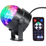 Lampe de sc�ne petite boule magique led, jeux de lumi�re soir�e boule � facette � t�l�commande led disco ...