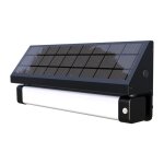 Lampe solaire applique murale solaire ext�rieure ? 1000 lumens, panneau solaire 4w, autonomie 72h, d�tecteur ...