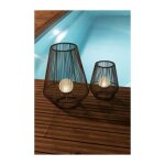 Lanterne decorative h30 - boule perlee galix Lanterne decorative h30 - boule perlee galix
