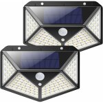 Vurahome - lampe solaire ext�rieur 100 led, 2 pack �clairage solaire ext�rieur d�tecteur de mouvement ...