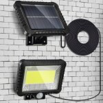 Lampe solaire ext�rieur, 2400mah led d�tecteur de mouvement �clairage solaire ext�rieur �tanche sans ...