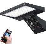 Lampe solaire d'ext�rieur, 64 led, 3 000 mah, avec d�tecteur de mouvement, 600 lm, ip65, �clairage solaire ...