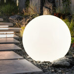 Lampes solaires pour l'ext�rieur boule lumineuse de jardin piquet de sol boule lumineuse solaire 30 cm ...