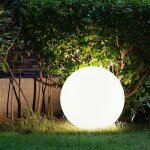 Lampes solaires pour l'ext�rieur boule lumineuse de jardin piquet de sol boule lumineuse solaire 30 cm ...