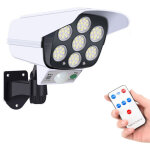 Lampe solaire d'ext�rieur avec d�tecteur de mouvement, fausse cam�ra de s�curit�, applique murale solaire, ...