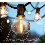 Lampes solaires d'ext�rieur �tanches ip65, 25 ampoules led g40 incassables de rechange et guirlande lumineuse ...