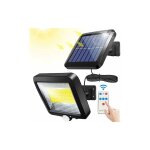 Lampe solaire ext�rieur, lumi�re solaire, avec telecommande, d�tecteur de mouvement �tanche, 100 led ...