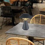 Lampe solaire d'ext�rieur lampe de table lampe de jardin led lampe de table anthracite h 18cm