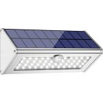 Lampe solaire ext�rieure 48led 4500mah, coque en alliage d'aluminium, �tanche ip65, d�tection de mouvement ...