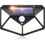Lampe solaire ext�rieure iotses 100led 2200mah 3 modes avec capteur de mouvement 270� des quatre c�t�s ...
