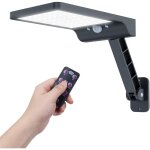 Lampe solaire ext�rieure, lumi�re led avec capteur de mouvement, luminaire exterieur solaire avec 3 modes ...