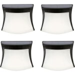 Lampe solaire extrieure, lampe solaire murale 3 led tanche clairage de scurit sans fil lampe solaire ...